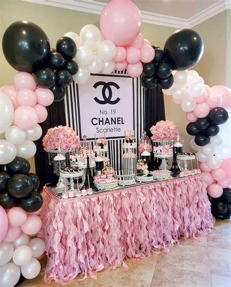 decoration anniversaire theme chanel|Chanel Birthday Decorations .